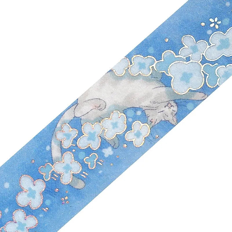 BGM | Washi Tape Gato en Mar de Flores