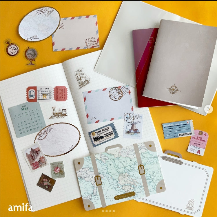 Amifa | Pegatinas Retro de Viaje – Billetes de tren