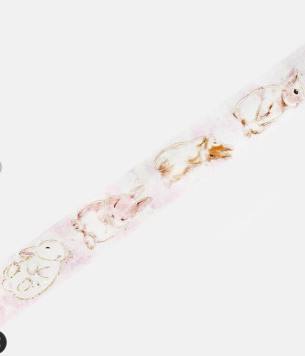 BGM | Washi Tape Conejos con Flores