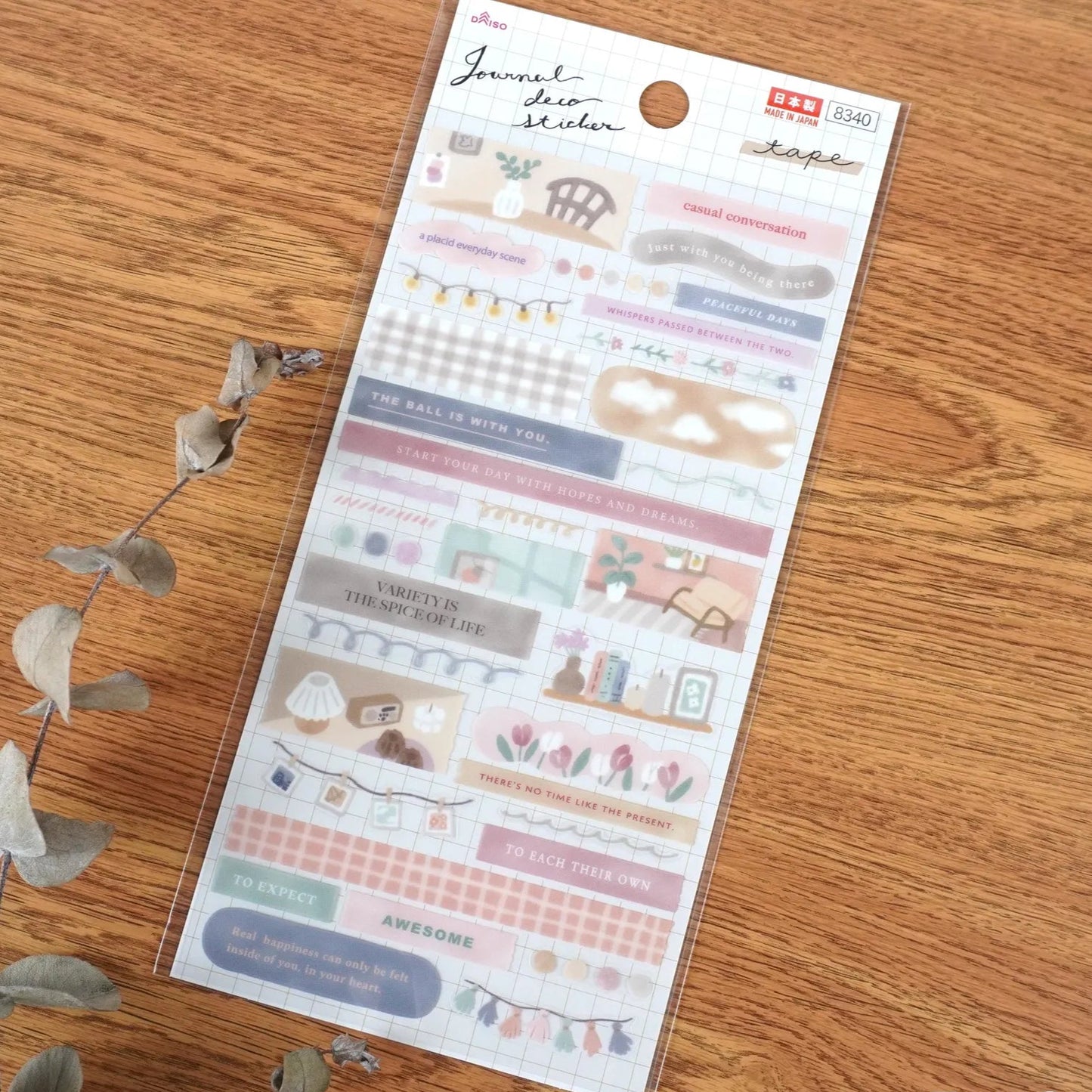 pegatinas especiales para journal y decoración