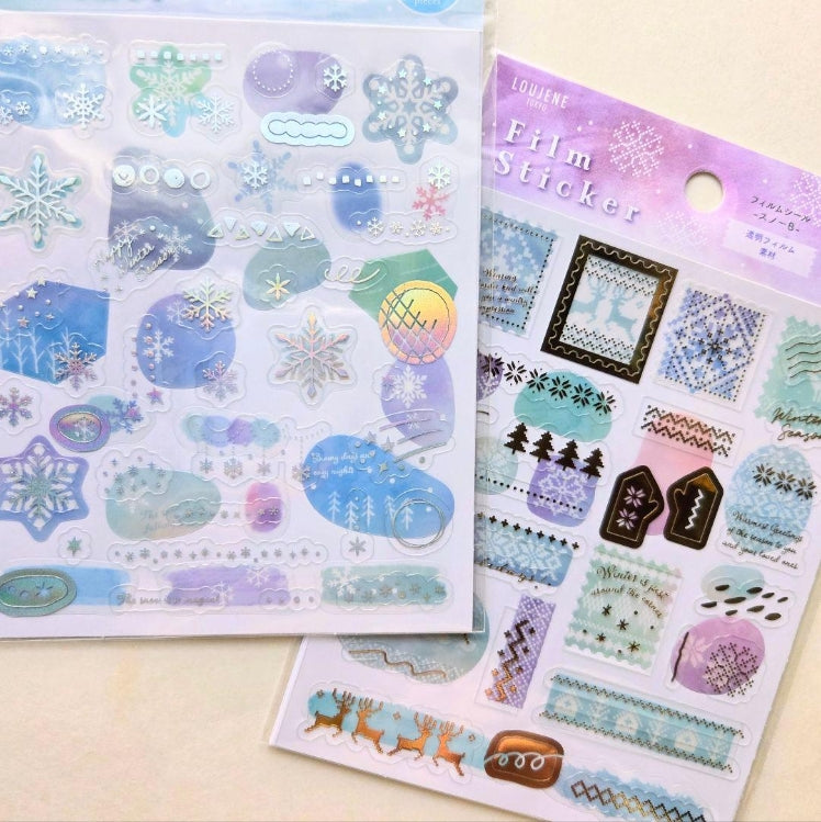 LOUJENE | Pegatinas transparentes – Invierno