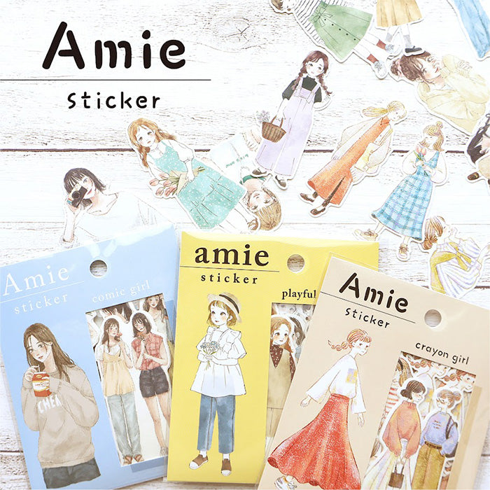 Set de Pegatinas Amie Girl en España Nagomi Papeleria d
