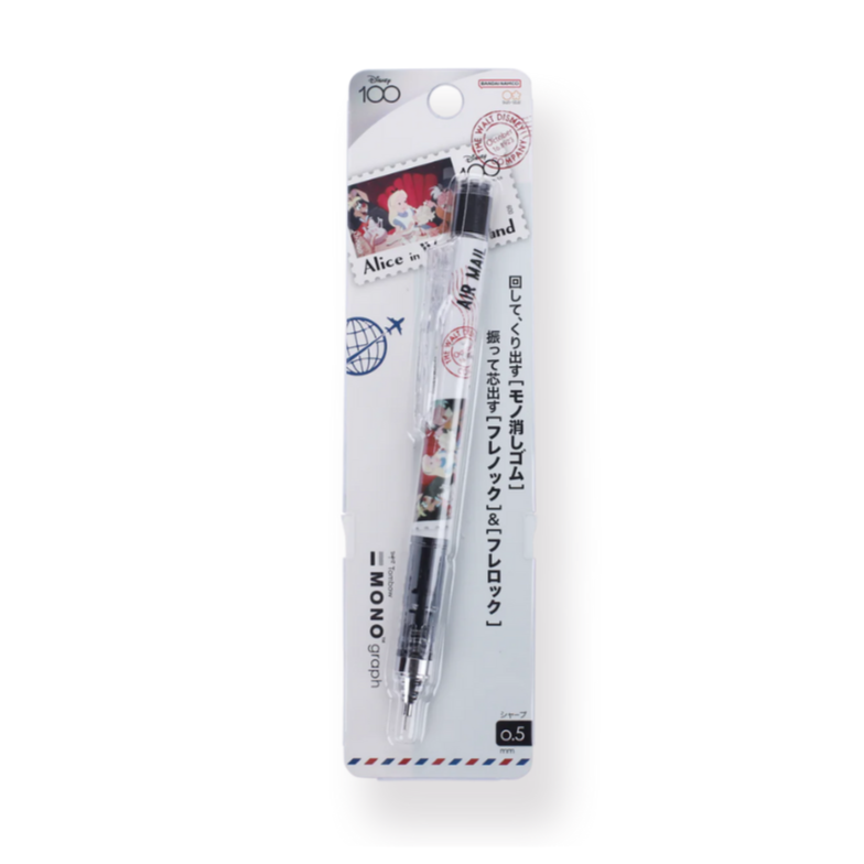 Portaminas Tombow MONO Graph edición Disney 100 con temática de Alicia en el País de las Maravillas