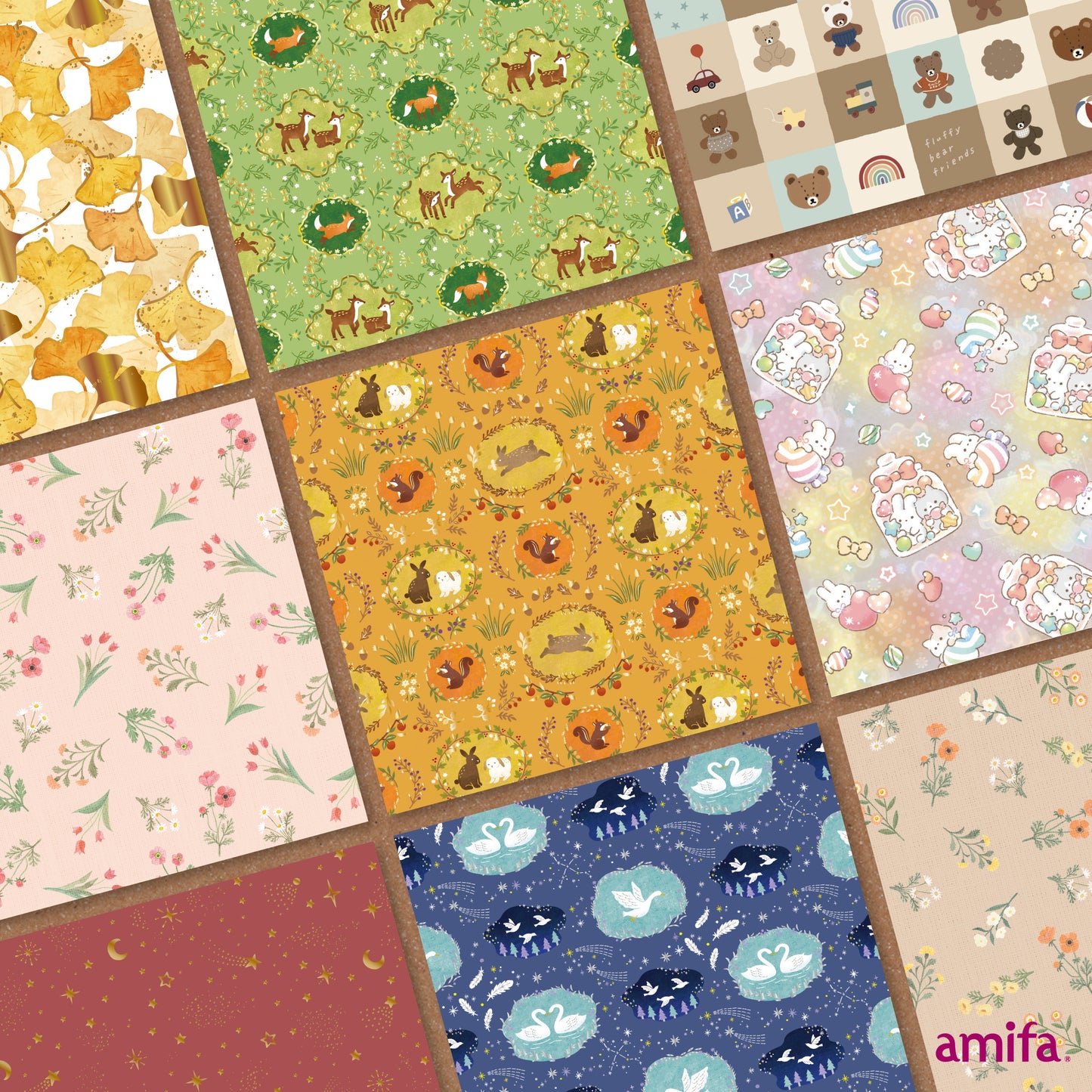 Papel decorativo japonés ideal para journaling, cartas y proyectos creativos con inspiración natural y estética japonesa.