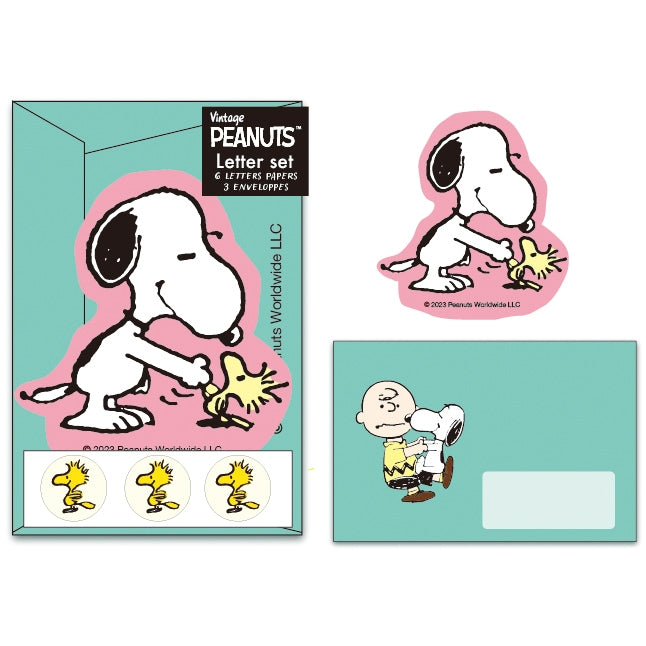 Art Print Japan | Set de cartas troqueladas Snoopy | Verde menta