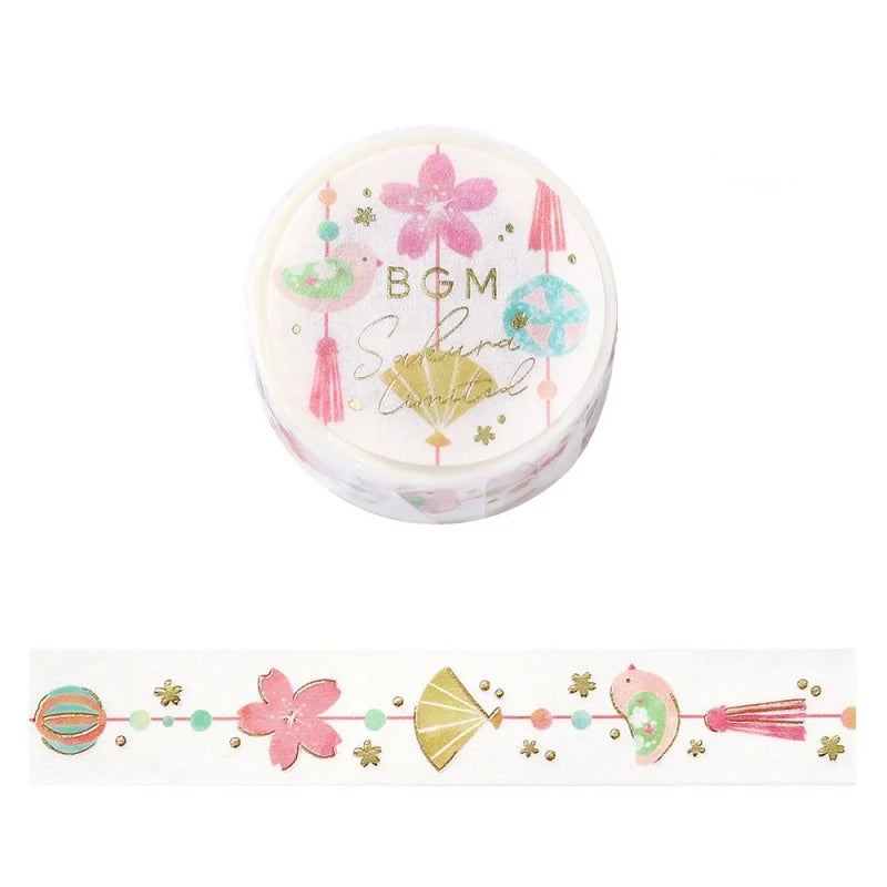 BGM | Washi Tape Decorativa Decoración Colgante de Sakuras | Masking Tape