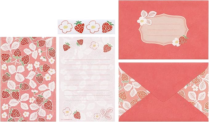 Art Print Japan | Set de cartas perfumadas Strawberry Deco