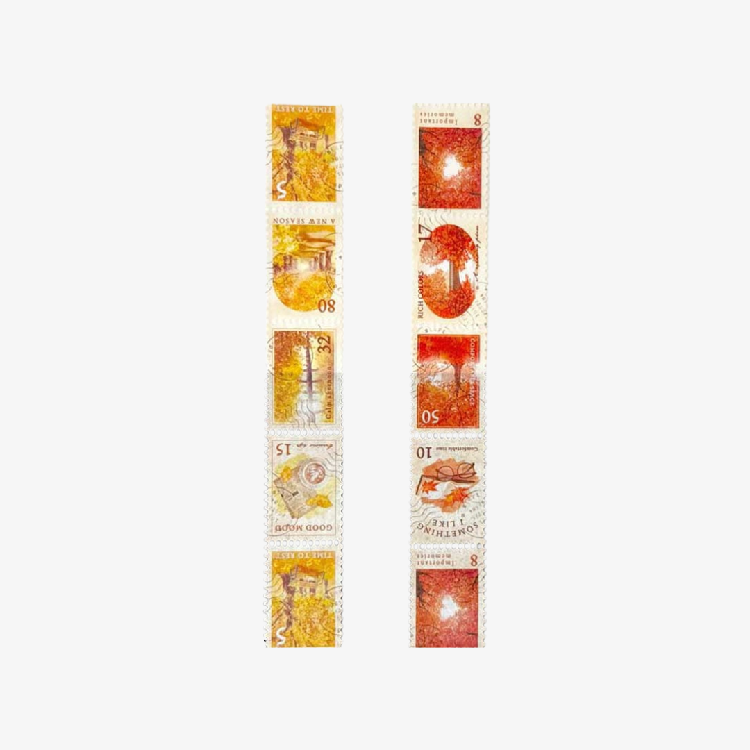 Synapse | Washi Tape Troquelado - Hojas de Maple y Ginkgo