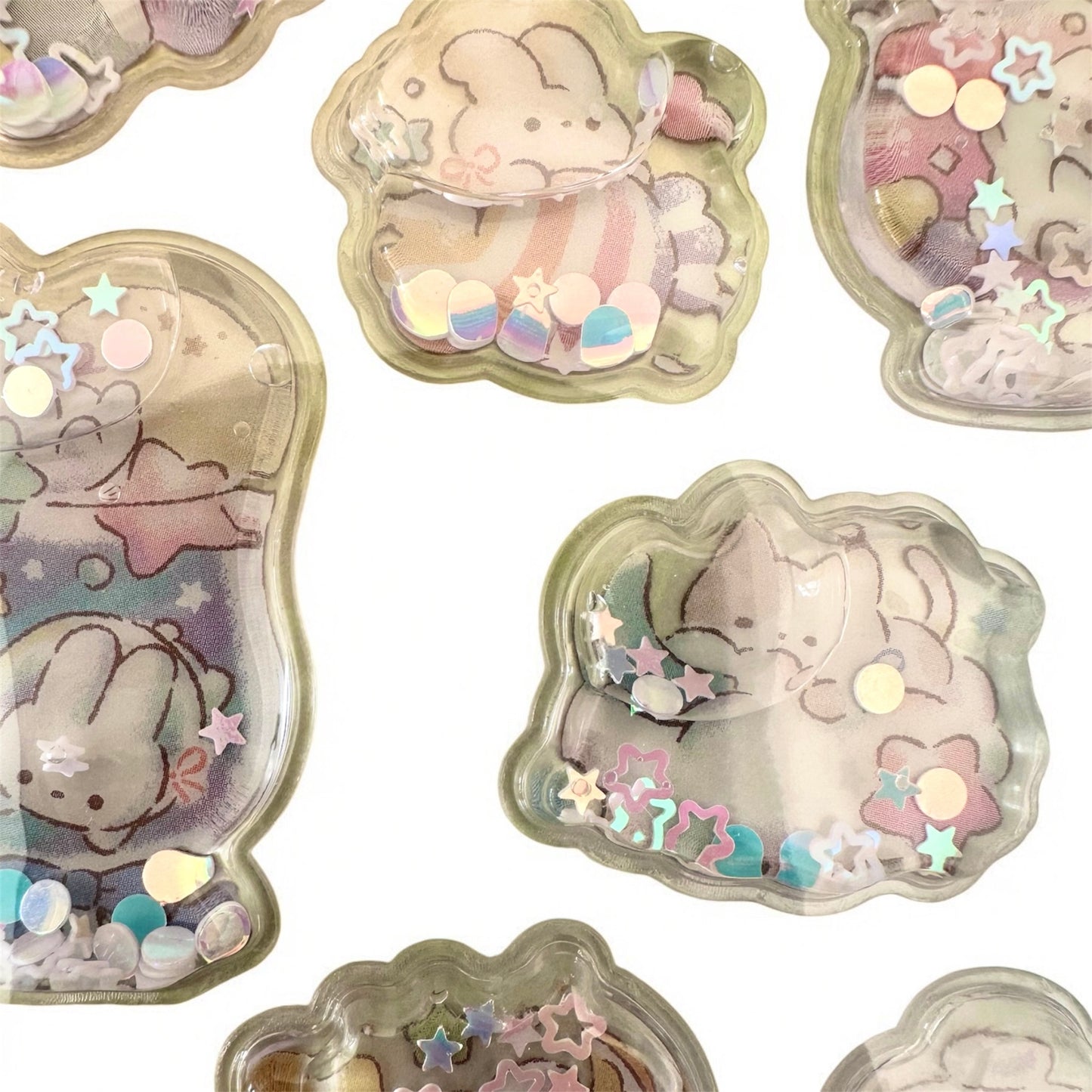 Pegatinas japonesas Amifa, water stickers 3D en detalle
