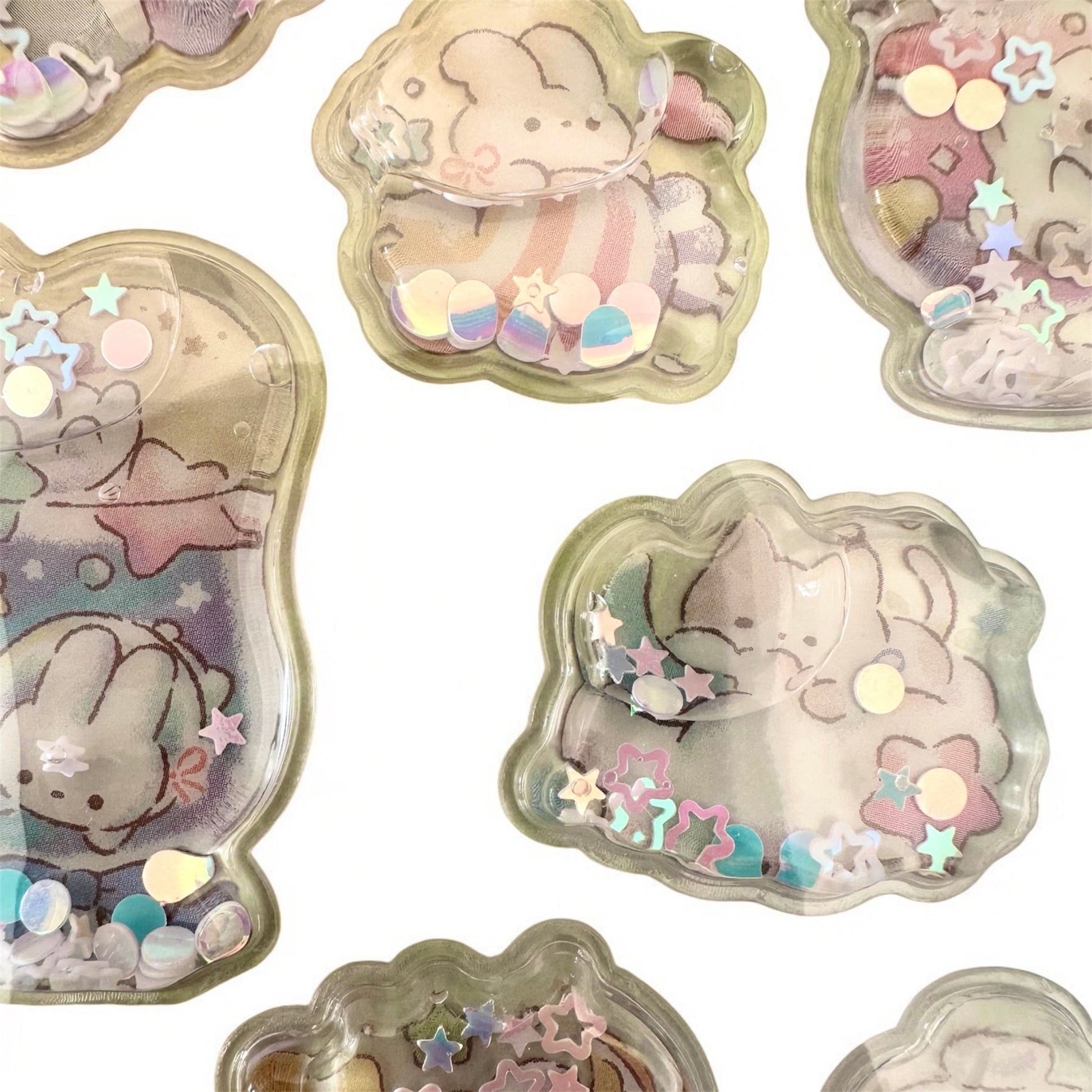Pegatinas japonesas Amifa, water stickers 3D en detalle