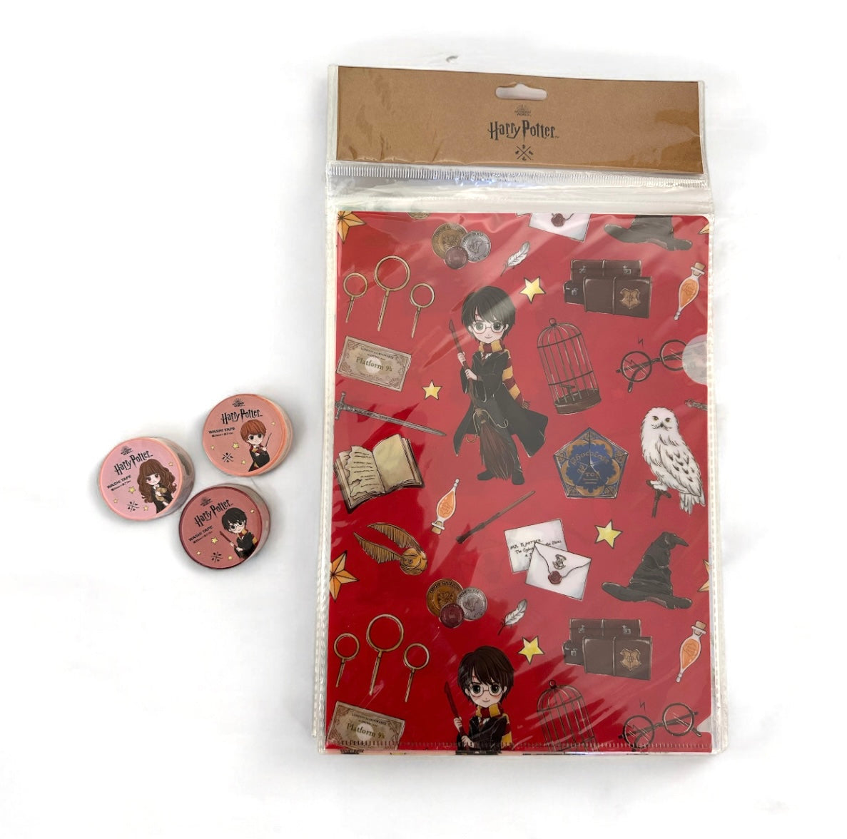 Harry Potter | Set Especial 5 folders + 3 Washi Tapes