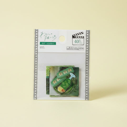pegatinas fotografia tonos verdes journaling papeleria japonesa españa