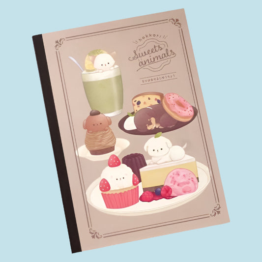 cuaderno con tiernos animalitos kyowa