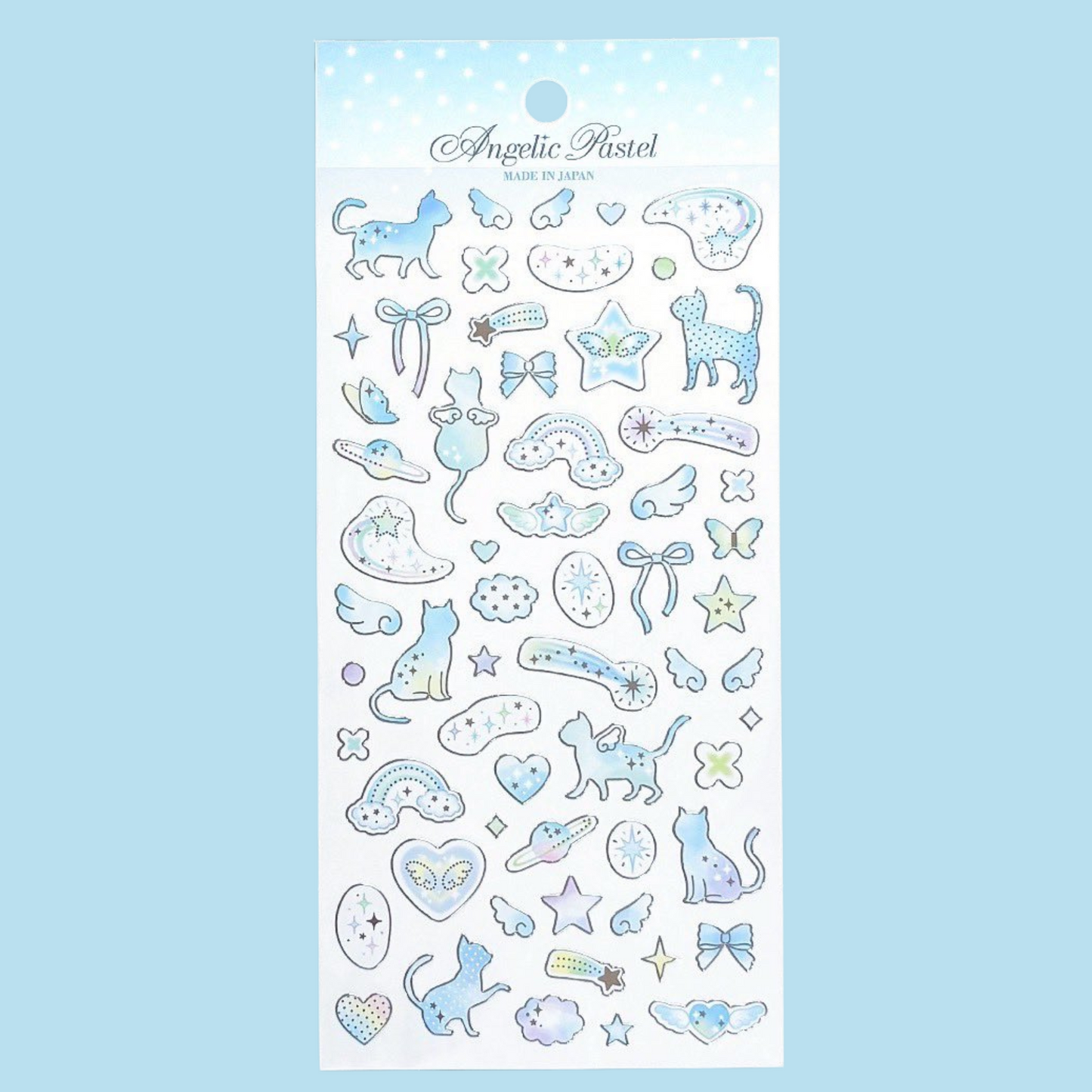 Gaia | Pegatinas Angelic Pastel – Conejos Rosas y Gatos Azules
