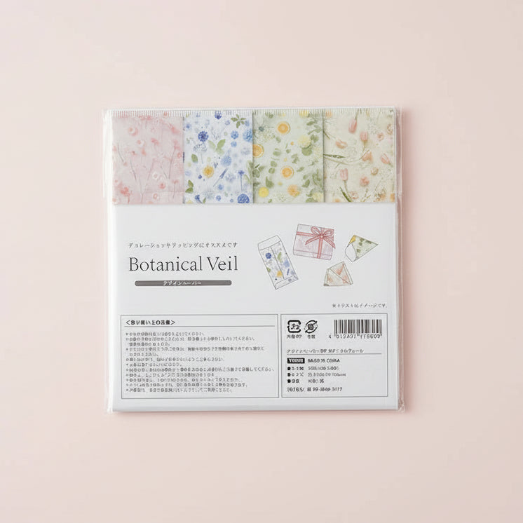 papel decorativo botanical veil flores suaves papeleria japonesa españa vista lateral