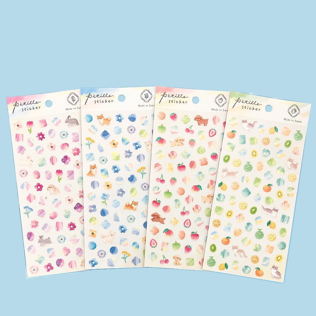 Gaia | Mini Pegatinas Petille Stickers - Flores y Animales