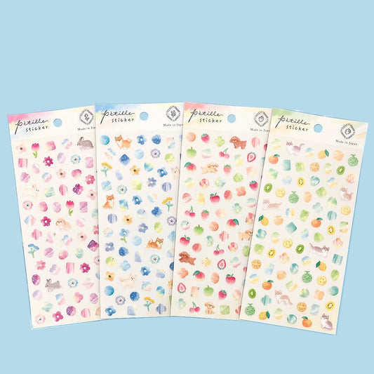 Gaia | Mini Pegatinas Petille Stickers - Flores y Animales