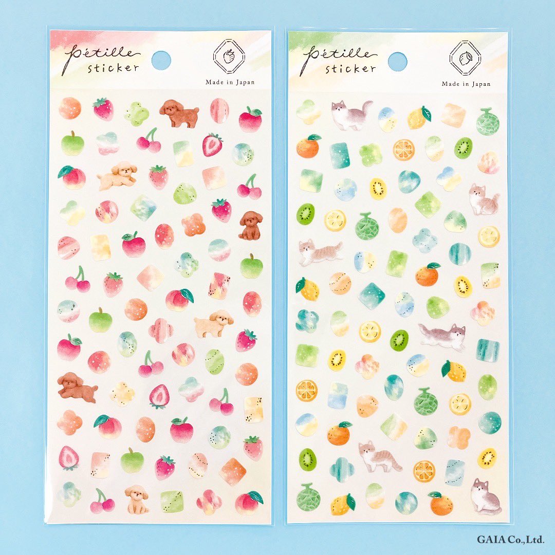 Gaia | Mini Pegatinas Petille Stickers - Flores y Animales