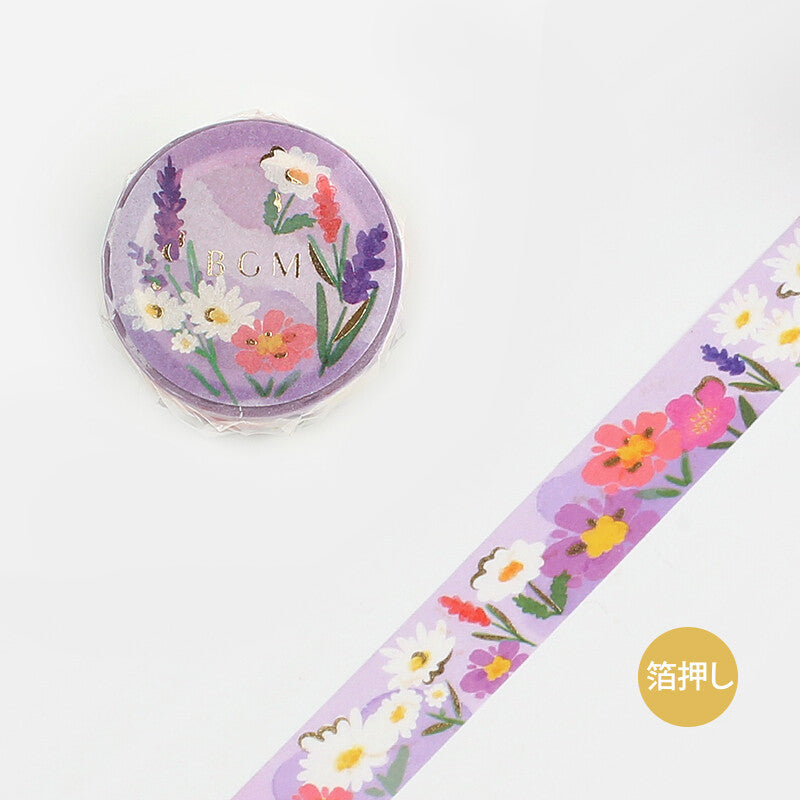 BGM | Washi Tape Jardín de Margaritas con Foil Dorado