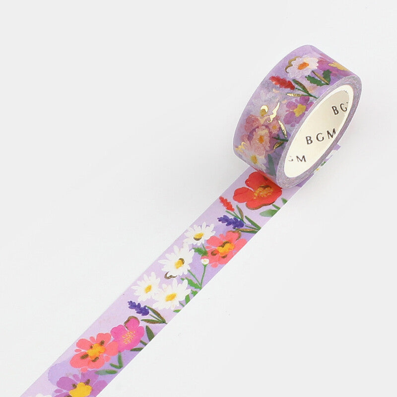 BGM | Washi Tape Jardín de Margaritas con Foil Dorado