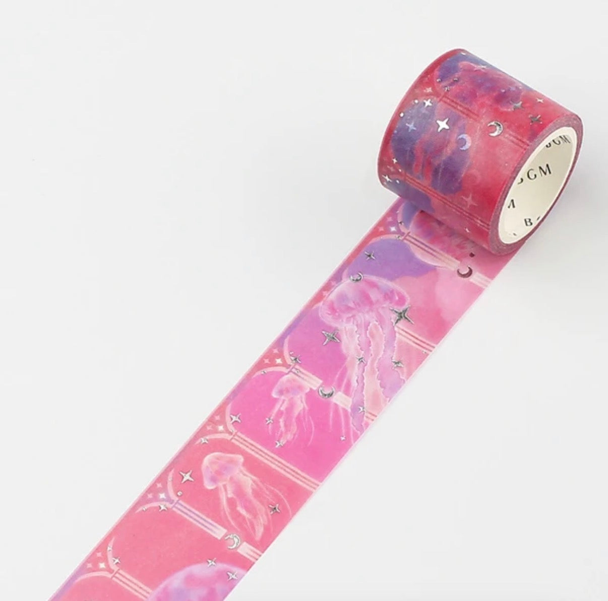 BGM | Washi Tape Jellyfish Dream con Foil Plateado