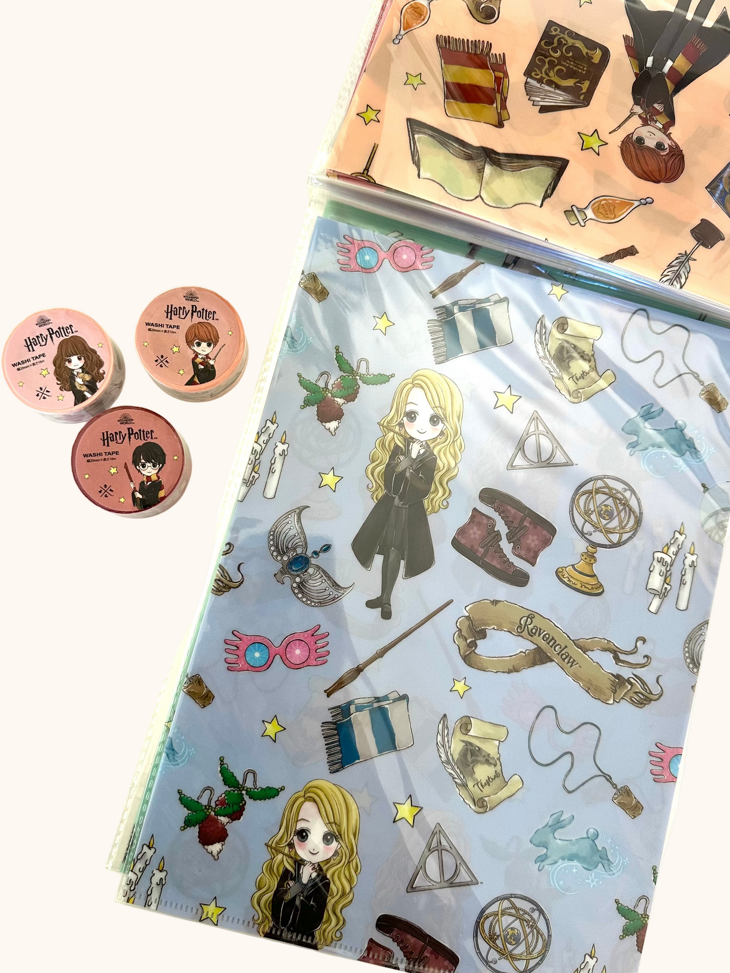 Harry Potter | Set Especial 5 folders + 3 Washi Tapes