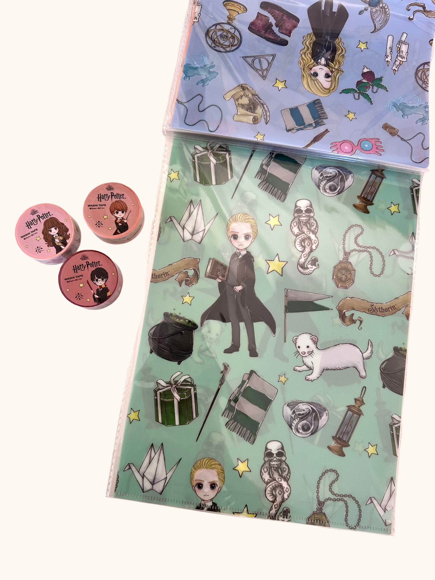 Harry Potter | Set Especial 5 folders + 3 Washi Tapes