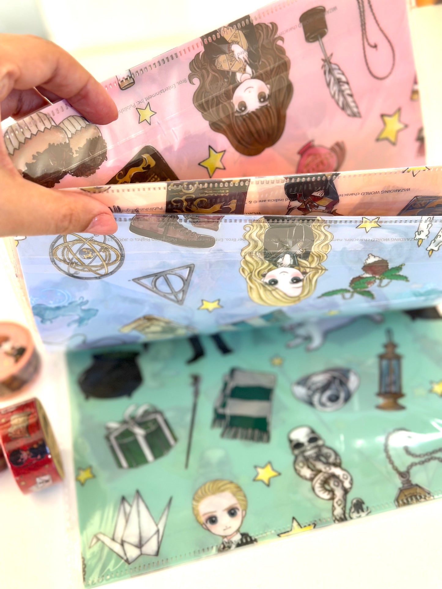 Harry Potter | Set Especial 5 folders + 3 Washi Tapes