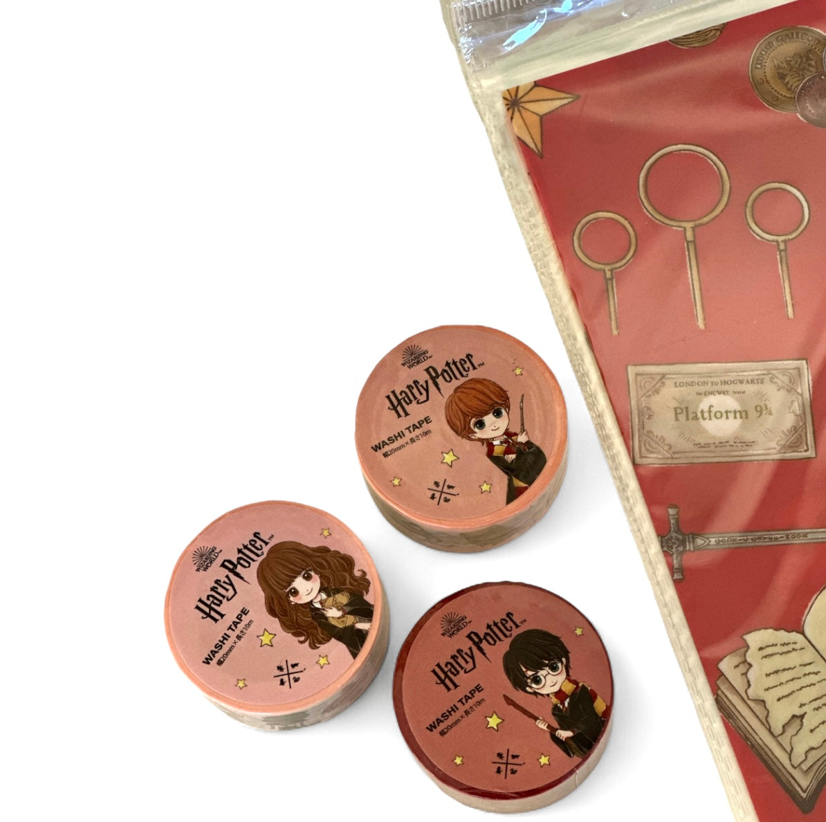 Harry Potter | Set Especial 5 folders + 3 Washi Tapes