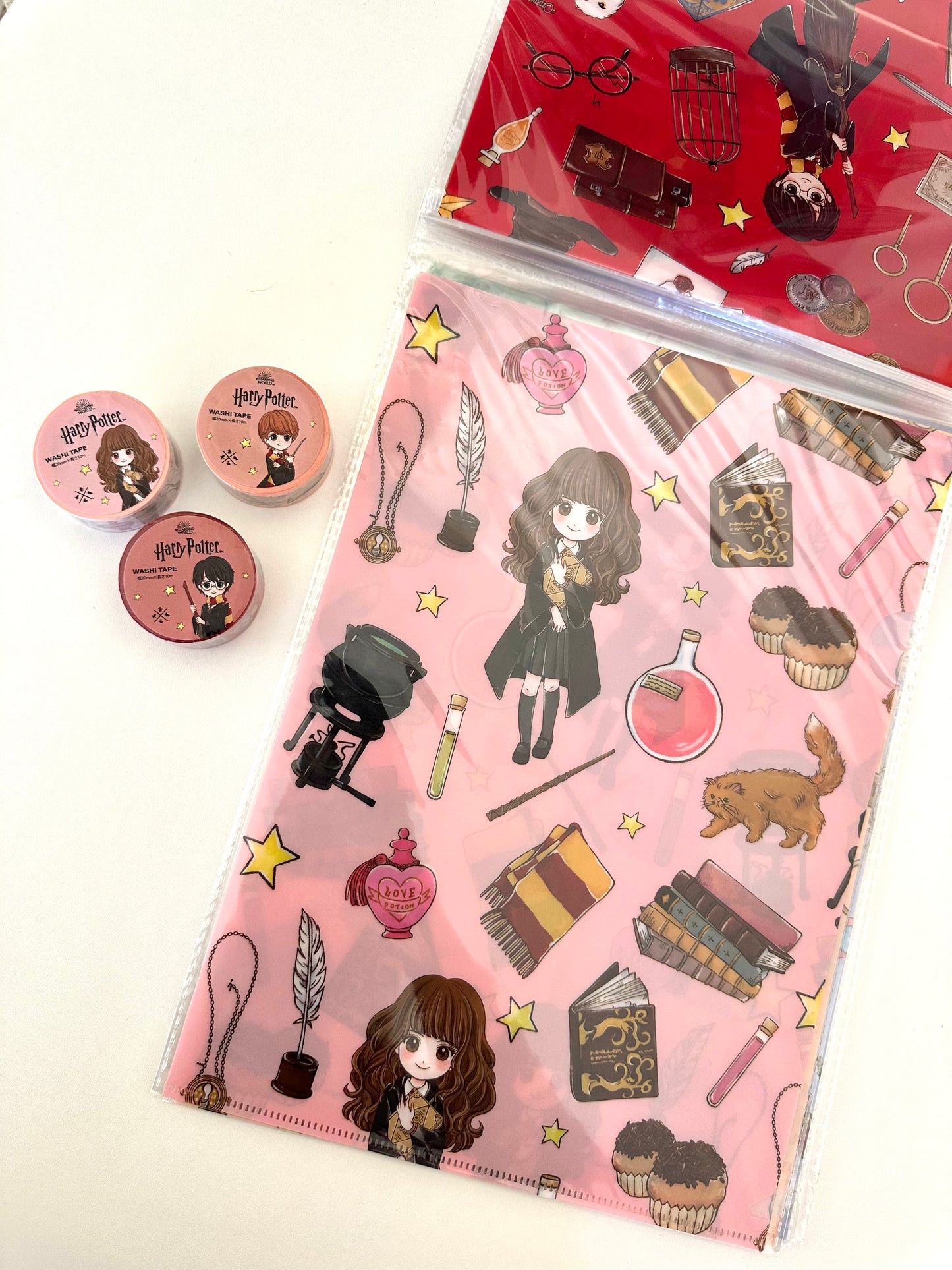 Harry Potter | Set Especial 5 folders + 3 Washi Tapes