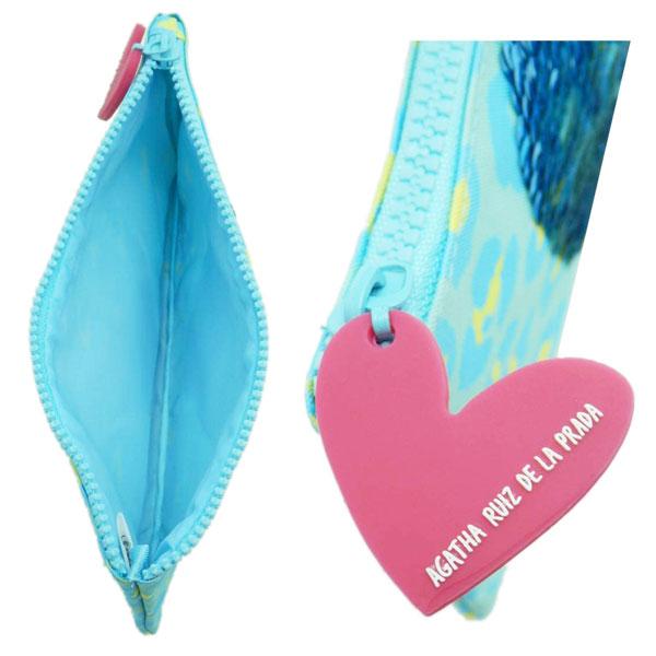 Agatha Ruiz de la Prada | Estuche azul con lentejuelas reversibles