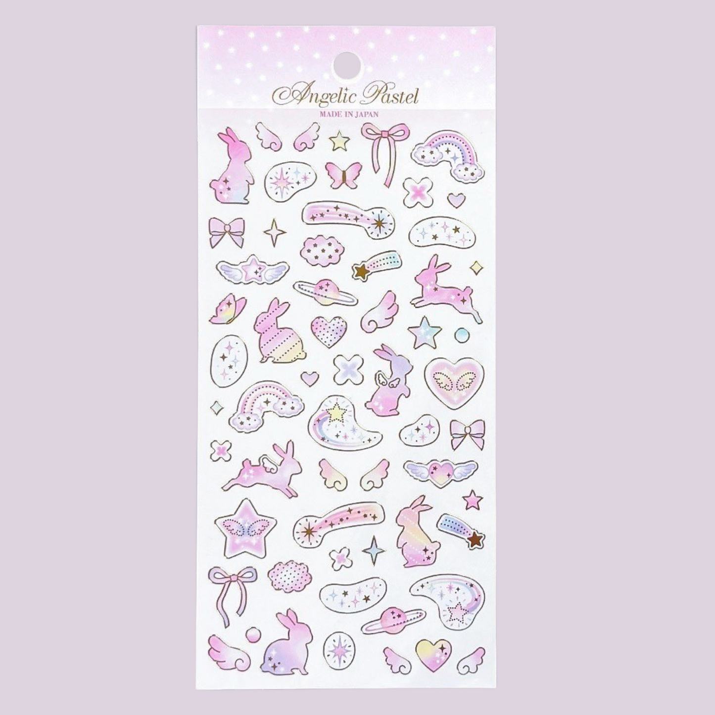 Gaia | Pegatinas Angelic Pastel – Conejos Rosas y Gatos Azules