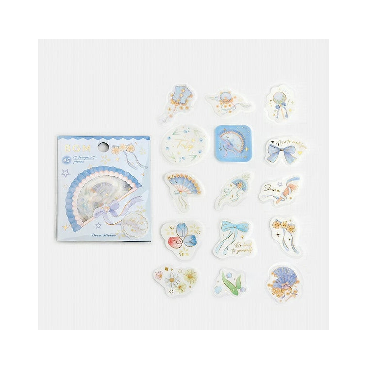 BGM | Pegatinas Deco – Lazos y Flores Azules