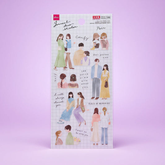 pegatinas para journaling de la marca japonesa daiso, vista frontal
