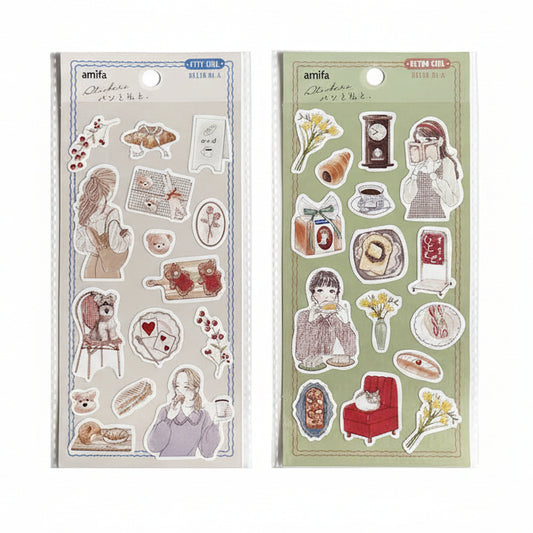Amifa | Pegatinas Café City Girl