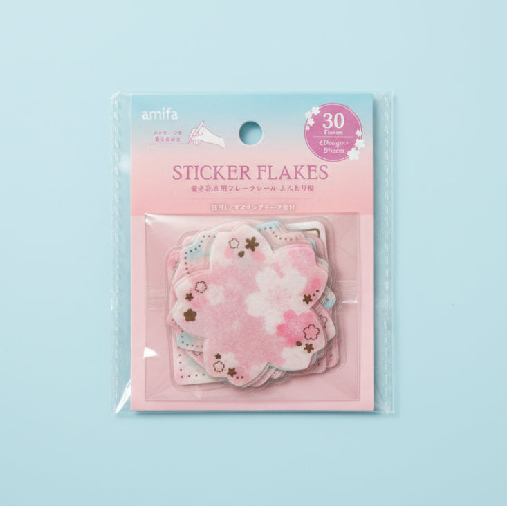 Pegatinas flake de flores de cerezo