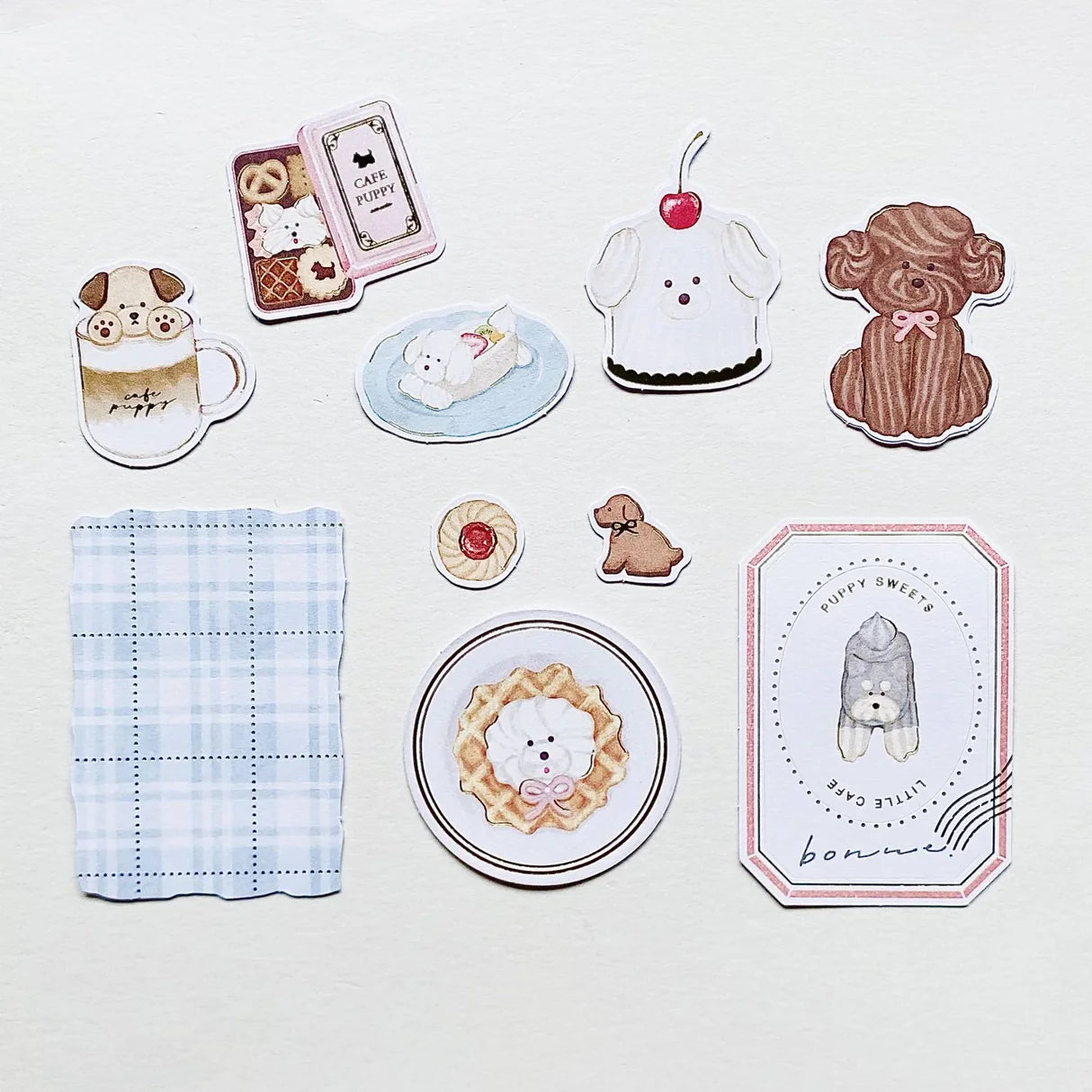 Q-lia | Dessert and Animal Decorative Stickers | Flakes 