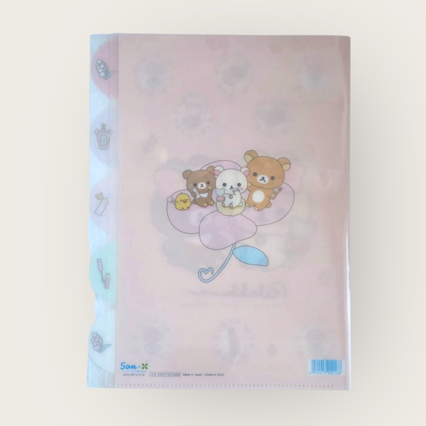 San-X | Carpeta A4 “Makeup Rilakkuma” con índice