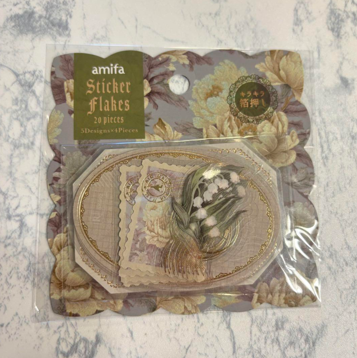 Amifa| Pegatinas Flakes Postales de Otoño
