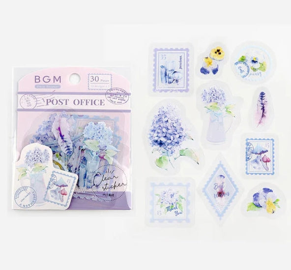 BGM | Pegatinas Transparentes Post Office – Jardín Lavanda