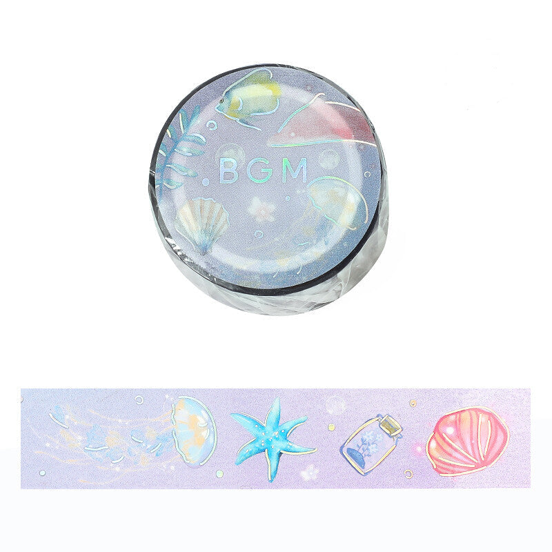 Washi tape BGM “Ocean” diseño marino en pastel