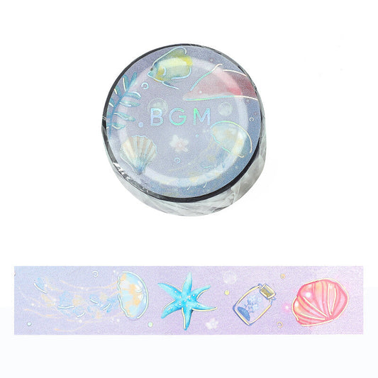 Washi tape BGM “Ocean” diseño marino en pastel