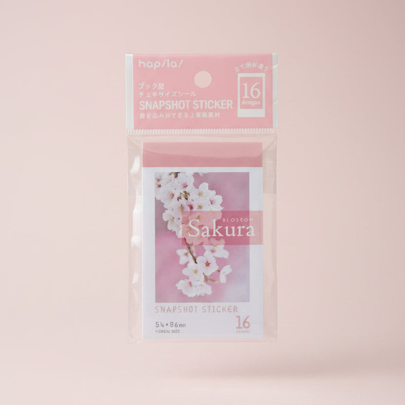 snapshot pegatinas sakura hapila formato polaroid papeleria japonesa españa