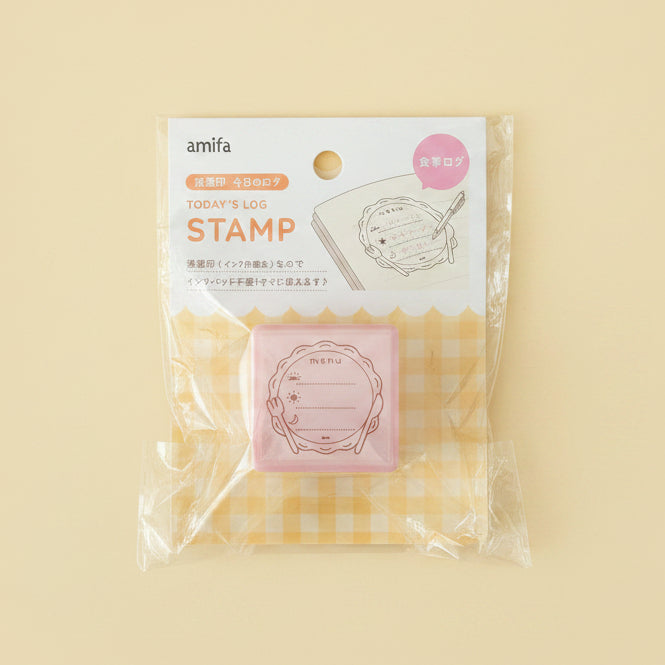 sello amifa todays log food log papeleria japonesa españa registro de comida meal tracking vista frontal