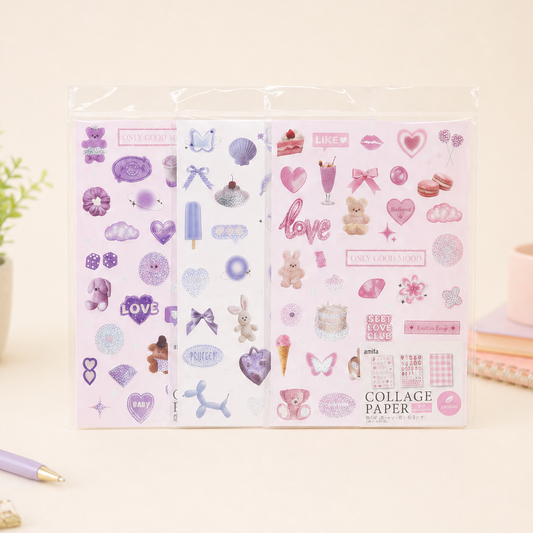 Amifa | Papel para collage A4 – Color Mood