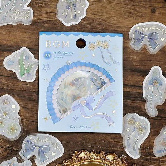 BGM | Pegatinas Deco – Lazos y Flores Azules