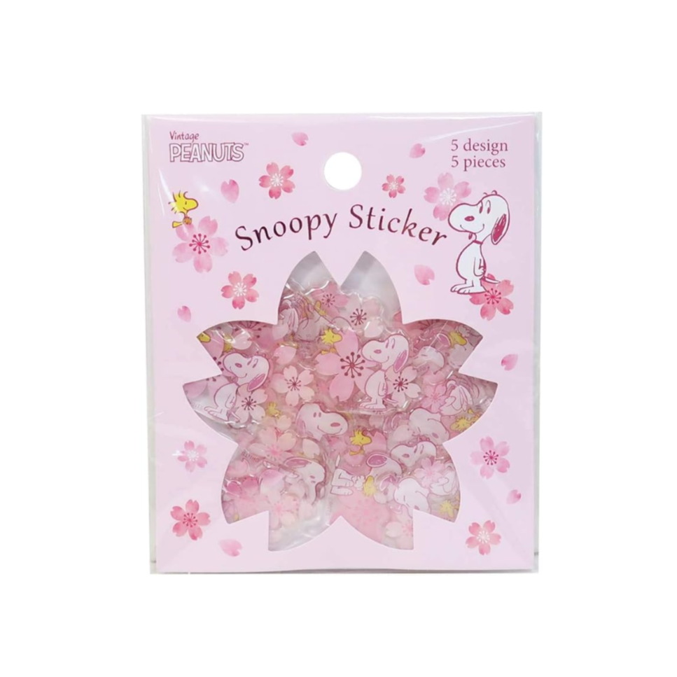 S&C | Pegatinas Decorativas Vintage Snoopy Sakura | Flakes