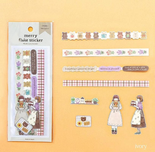 Gaia | Merry Flake Decorative Stickers | Flakes