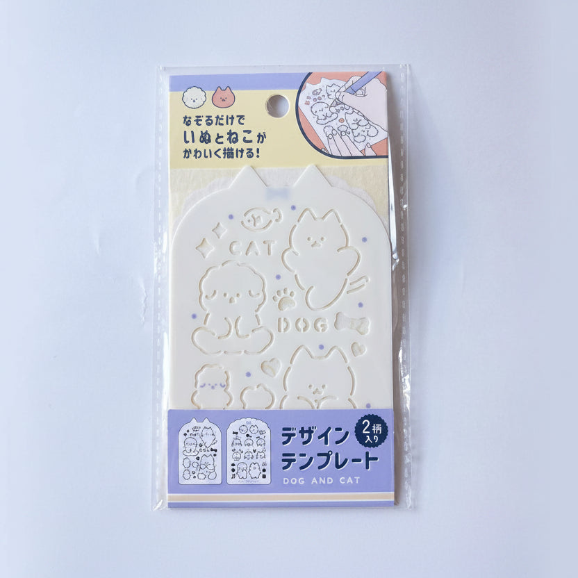 plantilla dibujo gato perro kawaii papeleria japonesa en españa