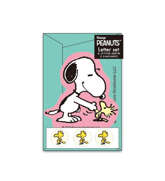 Art Print Japan | Set de cartas troqueladas Snoopy | Verde menta